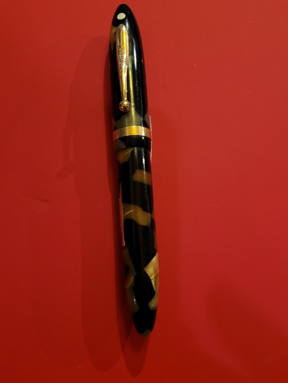 Vintage Sheaffer White Dot Balance Fountain Pen Marble Swirl Cira 1935 - Picture 8 of 8